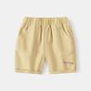 Pantalones Cortos para Niños 2024 Verano Algodón Infantil Casual de Longitud Media Color Sólido Pantalones Deportivos Pantalones de Bebé Venta al por Mayor en Stock