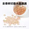 Jingdian Jewelry Contas de Roda de Vidro de Cristal Facetado Acessórios para Joias DIY Feitos à Mão Pulseira Produtos Semi-Acabados Atacado