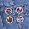 Broche Criativo Cênico Europeu e Americano Despertador Torre de Edifício Estátua da Liberdade Padrão Emblema Acessórios para Roupas