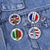 Broche Criativo de Pontos Turísticos Europeus e Americanos Despertador Prédio Torre de Ferro Estátua da Liberdade Padrão Emblema Acessórios para Vestuário
