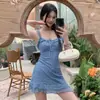 Moda Caliente Traje de Baño de Mujer para Onsen Color Sólido Adelgazante Cubre Traje de Baño de una Pieza Falda Conservador Definidor de Cintura Sexy Traje de Baño Venta al por Mayor