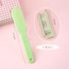 Lindo mini peine plegable de macarrón, peine portátil para el cabello, peine de dientes suaves de plástico para el hogar para estudiantes, peine con cojín de aire.