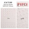 Pegatinas para Uñas de Moño Pintadas a Mano 5D Estampadas Estéreo Versátiles Clásicas Pegatinas de Arte para Uñas de Moño Estilo Joyería Ca