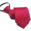 Corbata con cremallera de 8 cm al por mayor perezosa fácil de jalar sin nudo 7 cm para hombre negocios formal morado rojo rojo oscuro