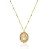 Collar Colgante de Moneda Europea y Americana de Amazon Cadena de Moda Abierta en Capas Tendencia Joyería de Cadena Regalo para Mujeres