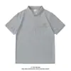 Camiseta Polo para Hombre 2026 Marca de Moda para Hombre Sencilla de Media Manga Cuello Camisero Casual Versátil Ajuste Delgado Camiseta de Manga Corta con Cuello
