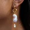 Pendientes de Acero de Titanio y Perla Estilo Europeo y Americano Pendientes con Borlas Lujo Accesible Pendientes de Otoño e Invierno Joyería de Acero Inoxidable Gama Alta Transfronterizo