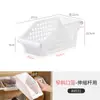 Estante de Almacenamiento Retráctil Estilo Japonés para Gabinete Debajo del Fregadero de Cocina para Almacenamiento en Capas de Ollas y Utensilios de Cocina, Almacenamiento de Doble Capa para el Área de Drenaje