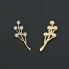 Nuevo material de aleación flor de pedrería perla rama joyería DIY accesorios para el cabello de novia accesorios de corona para el cabello ventas directas de fábrica