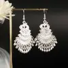 Pendientes de Pavo Real para Minorías Étnicas, Regalos Retro de Plata Miao Estilo Étnico, Accesorios de Pendientes Vintage de Imitación Plata