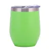 Amazon Cross-border 12ozU Copo de Ovo 304 Aço Inoxidável Camada Dupla Comércio Exterior Barriga Fria Copo Casca de Ovo Vinho Tinto