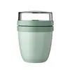 Copo de Aveia, Copo de Iogurte Portátil Personalizado de Camada Dupla, Copo de Leite para Café da Manhã, Logo Personalizável, Personalização para Presente