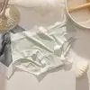 Roupa íntima feminina sem costura de seda gelada, estilo japonês, para meninas, fina, alta elasticidade, respirável, seda de amoreira, forro antibacteriano, calcinha feminina