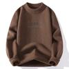 Venta Caliente Transfronteriza Venta Caliente en Stock Nuevo Otoño e Invierno Casual Punto de Cuello Redondo Tejido Base de Punto Talla Grande Tejido Holgado