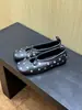 Versión de piel de oveja~Zapatos Mary Jane de punta redonda estilo vintage con remaches y lazo, bailarinas sin cordones para mujer