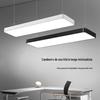 Luz de Fita de LED Pendente de Escritório Iluminação de Escritório Estúdio de Dança Luz de Canal Quadrado Academia Economia de Energia Longa Vida Útil