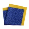 Fabricante Original Em Estoque Lenço de Seda Pequeno Quadrado para Pescoço 23cm Bolso de Terno Masculino Lenço de Seda Poliéster Homens de Negócios