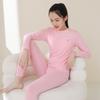 Conjunto de Roupa Íntima Térmica Feminina, Algodão Puro, para Alunos do Ensino Fundamental e Médio, Confortável e Respirável, Sem Restrições, Outono e Inverno