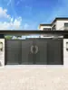 Puertas de Aleación de Aluminio de Apertura Simple y Doble Acero Inoxidable Estilo Chino Nuevo Puerta de Patio Villa Puerta de Entrada Casa de Campo Grande Construida por Uno Mismo Puerta de Jardín