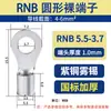 Cnxi Huaxi Technology Rnb Terminal Prensado a Frio Bloco de Terminais Redondo Terminal Nu em Forma de O Cobre Padrão Nacional Fornecimento Direto da Fábrica