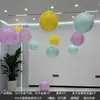 Decoração de balões para evento de loja em novo shopping em 2026, celebração de aniversário de inauguração, bolas suspensas no teto, configuração para transmissão ao vivo
