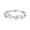 Anillo de Plata S925 para Mujer Estilo Japonés y Coreano Simple Pequeño Fresco Ramas y Hojas Anillo para Dedo Distintivo Exquisito Anillo Combinable Suministro en Vivo