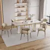 Silla de comedor moderna de lujo ligero de diseño nórdico de madera maciza, silla simple de madera natural para café, ocio, hogar, comedor con respaldo