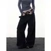 Pantalones Vaqueros Rectos de Moda Artísticos Nuevos Estilo Americano Cleanfit Sueltos Pantalones Adelgazantes de Otoño/Invierno para Hombres y Mujeres