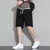 Shorts waffle para hombre verano delgados marca de moda para hombre ropa exterior pantalones cortos holgados casuales pantalones medios