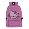 Mochila Nueva para Gato Transfronteriza 3D Gran Capacidad Mochila Totalmente Estampada Gato Hello Kitty