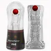 Taza de Avión Recargable de 10 Frecuencias con Bolas Explosivas y Bolas Vibratorias, Dispositivo de Masturbación Masculina Multicanal Transparente de Cristal para Ejercicio de Larga Duración