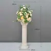 Decoração de Casamento Coluna Romana Adereços de Casamento Vitrine Flores Artificiais Enfeites Vasos de Flores Marcadores de Estrada Flores Cerimônia de Abertura Plástico