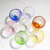 Copo de Cristal Cor Transparente Alta Copo de Combinação de Cores Colorido Suprimento de Água Colorido Conjunto de Chá Colorido Homenagem Copo Sagrado de Água Suprimentos Tigela Artesanato