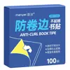 Recomendação do professor! Protetores de canto de livro, transparentes e sem corte, evitam que as bordas enrolem e levantem, perfeitos para capas de livro
