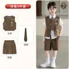 Novo Conjunto de Colete Infantil Estilo Chinês com Estampas de Estilo Nacional, Traje Tang, Hanfu para Meninos, Adequado para Atividades de Aula, Recepções, Recitação e Trajes de Performance
