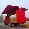 Semirremolque de transporte tipo caja con laterales de cortina expandibles, 14.15m, estándar VI Nacional, vehículo tipo cortina expandible abierto para uso logístico