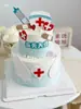 Pastel Día de la Enfermera Enchufe Tienda de Pasteles Decoración Pastel Día de la Enfermera Tarjeta de Amor Enchufe de Negocios Vestimenta Festiva