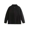 Estilo Caliente de Otoño e Invierno Tendencia Estilo Coreano Cremallera Doble Cuello Alto Cardigan de Punto Suéter Ropa de Punto para Hombre