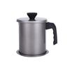Pote de óleo de filtro doméstico Pote de óleo de filtro de aço inoxidável 304 japonês de grande capacidade Fácil de limpar resíduos de óleo Despeje o pote de óleo Pote de armazenamento de óleo