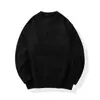 Suéter de Punto Japonés para Hombre de Color Sólido para Otoño e Invierno con Cuello Redondo Versátil Moderno Casual Estilo Coreano Estudiante Joven