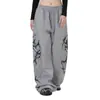 Pantalones casuales de moda hip-hop de alta calle transfronterizos de AliExpress para hombre, ajuste holgado de verano, estilo de pierna recta de nicho, en stock, pantalones largos versátiles