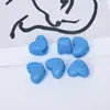Cuentas Sueltas en Forma de Corazón de 15 mm con Agujero de 6 mm, Color Macarrón para Bisutería DIY Cadena de Teléfono Llavero Accesorios Venta al por Mayor