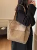 Bolsa de Lona Popular Transfronteriza Gran Capacidad 2024 Nueva Versátil para Mujer Bolso Cruzado Texturizado para Hombro Ropa de Trabajo Bolsa de Mano