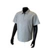Camisa Polo de Media Cremallera y Manga Corta para Hombre, Algodón de Amoníaco Líquido de Verano Desestructurada Moderna Elegante Cuello Camisero Holgada Camiseta Top
