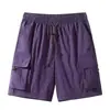 Pantalones Cortos de Trabajo de Secado Rápido para Hombre 2026 Nuevo Estilo de Verano Marca de Alta Gama de Moda Pantalones Casuales Americanos Sueltos de Cinco Puntos