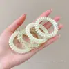 Elástico de cabelo tipo cordão de celular dopamina estilo coreano para meninas, corda de cabelo simples e que não danifica com um design único, elástico de cabelo