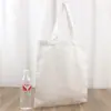 Bolsa de Lona Lisa Bolsa de Presente Pronta Bolsa de Algodão Bolsa Criativa Pintada à Mão Publicidade Treinamento Bolsa de Compras Personalizada Atacado