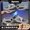 Sandalias Deportivas Antideslizantes de Doble Uso para Hombre Apcans Populares de Suela Blanda Verano 2025 Nueva Ropa Exterior para Conducir