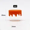 Tapa de Silicona en Stock 6ml Caja de Vidrio para Aceite Gotero, Caja de Silicona Estilo Gotero Multicolor, Caja Compacta Portátil para E-líquido