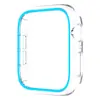 Adecuado para Apple Watch S11/10 Funda Protectora Luminosa Transparente PC Hueca Media Cubierta Estuche de PC Fluorescente Ultra-Delgado